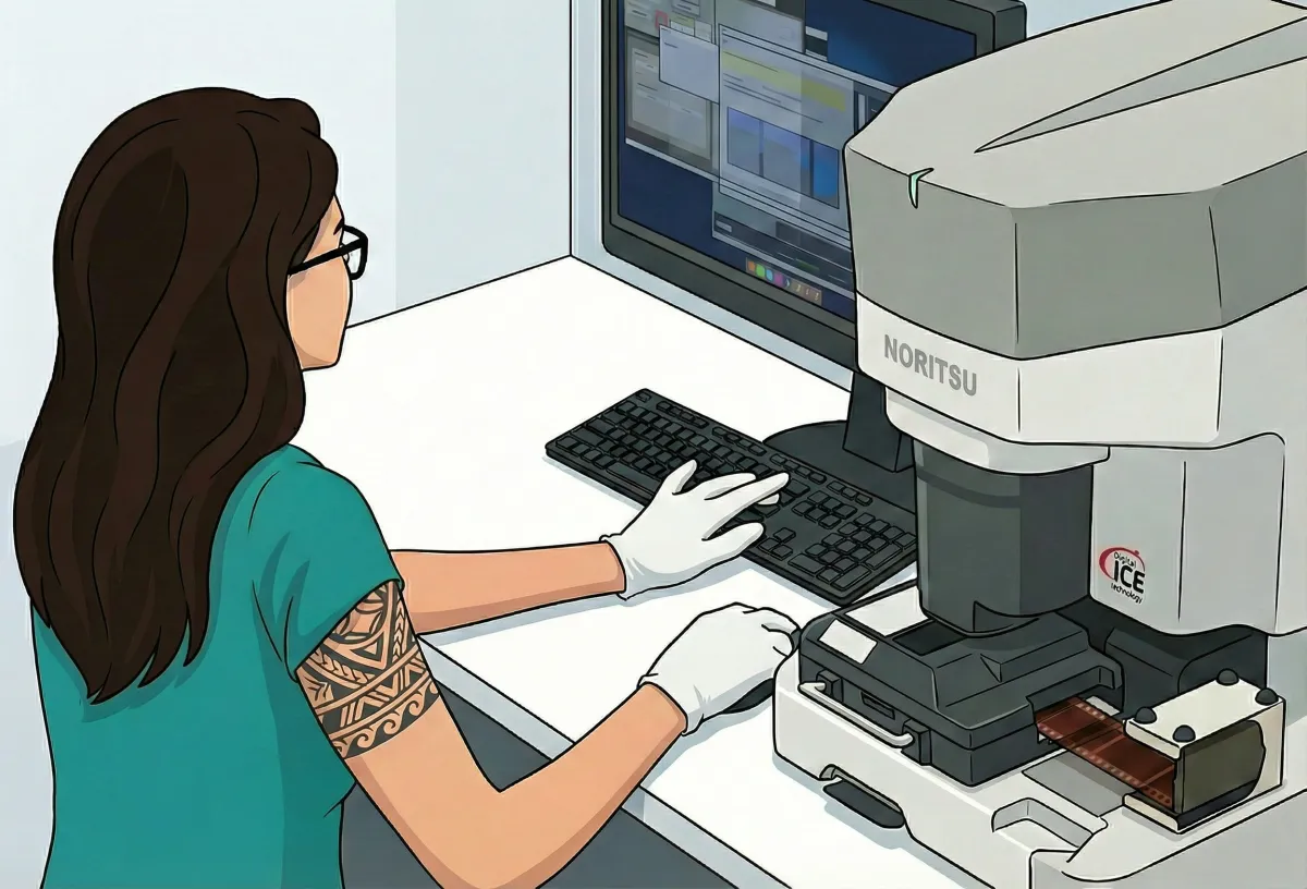 Film scanned on Noritsu HS-1800 professional scanners